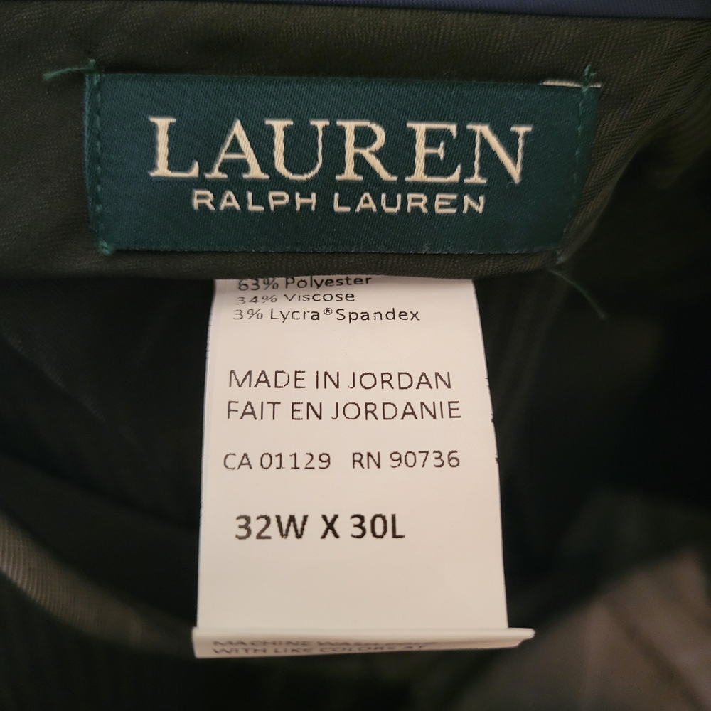 Ralph Lauren Men's Gray Windowpane Pant - Picture 7 of 7